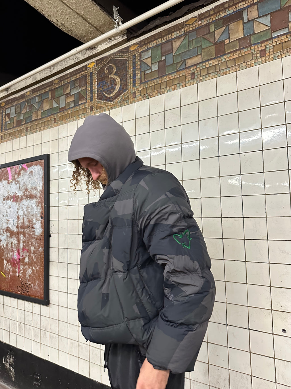 Double Zipper Puffer Coat