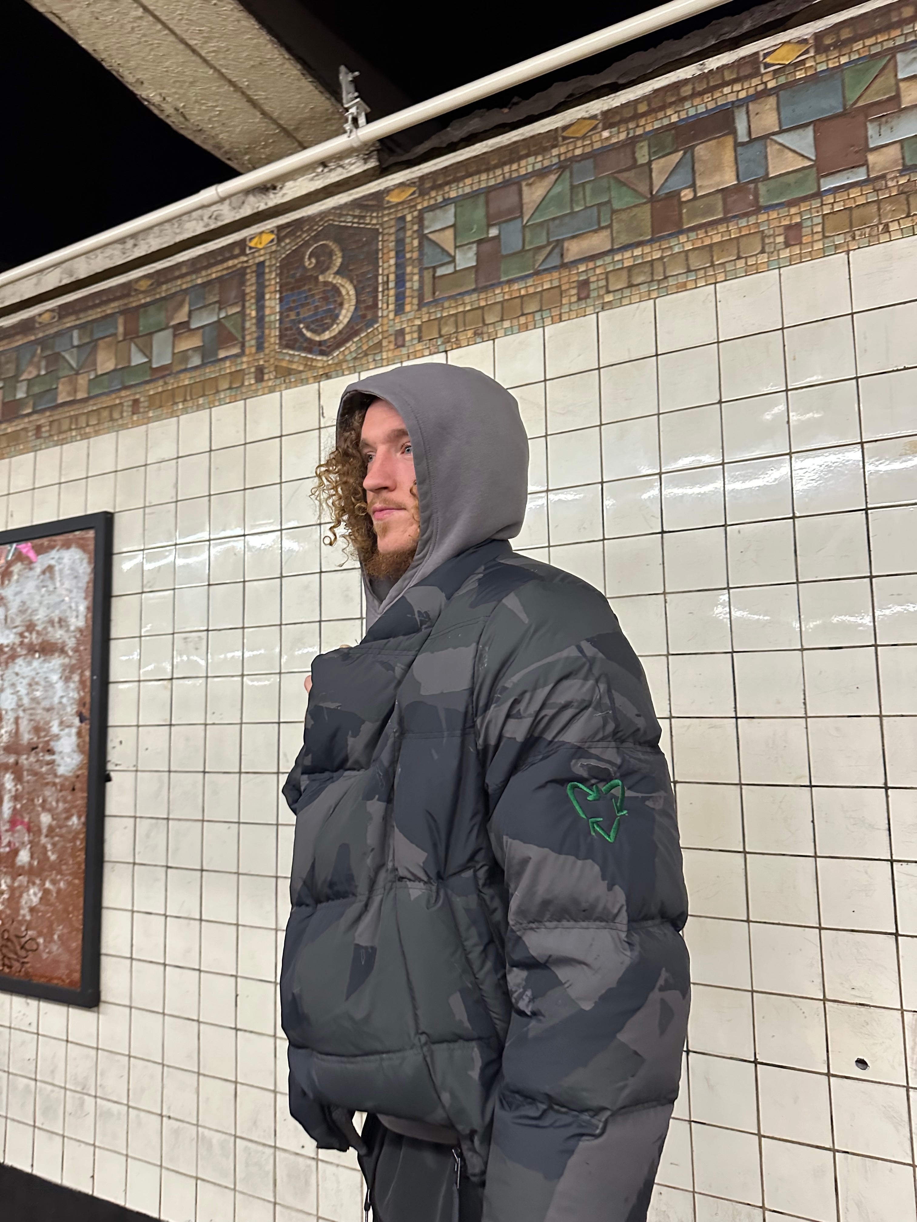 Double Zipper Puffer Coat